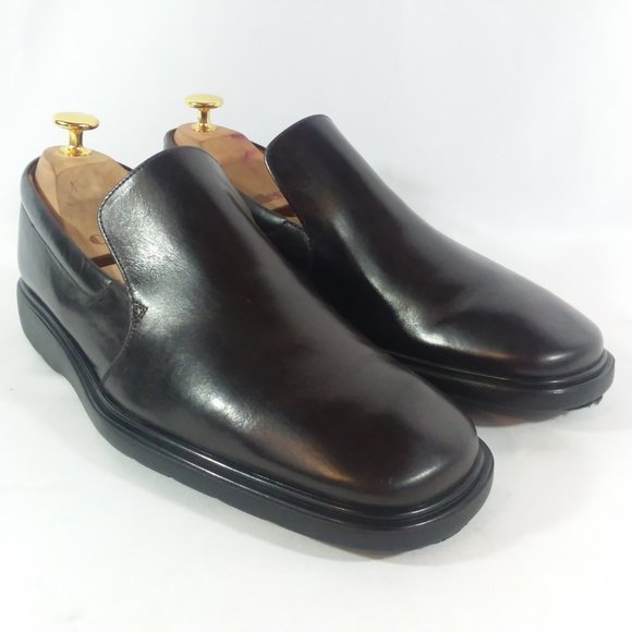 Bally Leather Slip-On Plain Toe Loafers Mens 6.5E main image 12